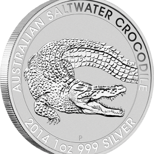 Perth Mint 2014 Australian Saltwater Crocodile 1oz Silver Coin Perth Mint 2014 Australian Saltwater Crocodile 1oz Silver Coin