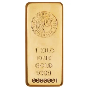 Perth Mint Cast Gold Bar - 1kg