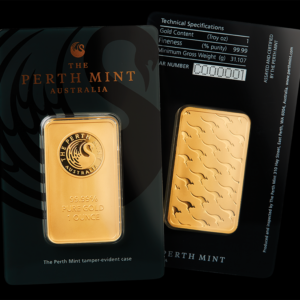 Perth Mint Kangaroo Gold Bar - 1 oz