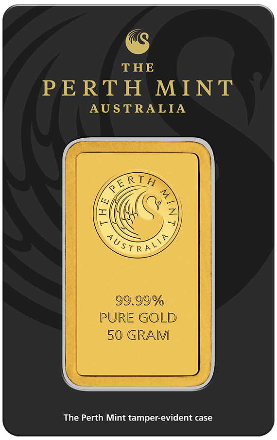 Perth Mint Kangaroo Gold Bar - 50g