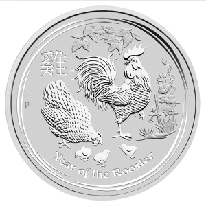Perth Mint 2017 Lunar Rooster Silver Coin - 5oz Perth Mint 2017 Lunar Rooster Silver Coin - 5oz