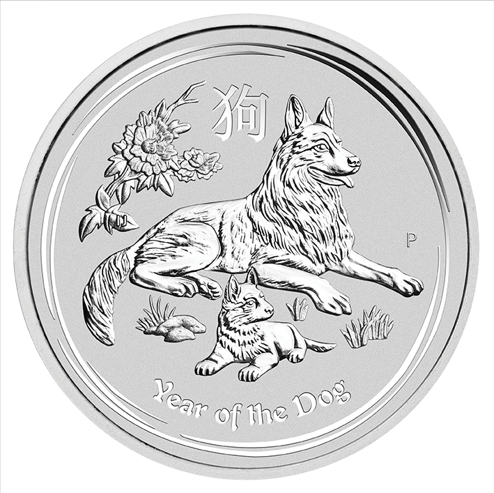 Perth Mint 2018 Lunar Dog Silver Coin - 10oz Perth Mint 2018 Lunar Dog Silver Coin - 10oz
