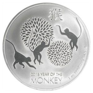 New Zealand Mint 2016 Lunar Monkey Silver Coin - 1oz New Zealand Mint 2016 Lunar Monkey Silver Coin - 1oz