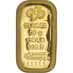 PAMP Suisse Cast Gold Bar - 50g PAMP Suisse Cast Gold Bar - 50g