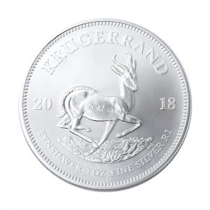 South African Mint 1oz Silver Bullion Krugerrand Coin - 2018 South African Mint 1oz Silver Bullion Krugerrand Coin - 2018