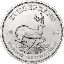 South African Mint Silver Bullion Krugerrand Coin - 1oz South African Mint Silver Bullion Krugerrand Coin - 1oz
