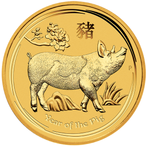 Perth Mint 2019 Lunar Pig Gold Coin - 1/2oz Perth Mint 2019 Lunar Pig Gold Coin - 1/2oz