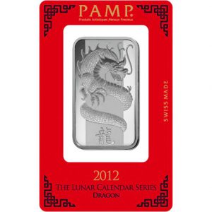 PAMP Lunar Dragon 1oz Minted Silver Bar PAMP Lunar Dragon 1oz Minted Silver Bar