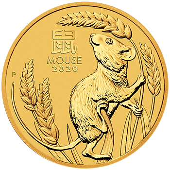 2020 Silver 2 oz Australia Perth Lunar Mouse