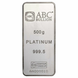 ABC Platinum Minted Bar - 500g