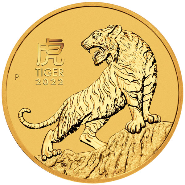 Perth Mint 2022 Lunar Tiger Gold Coin - 1oz