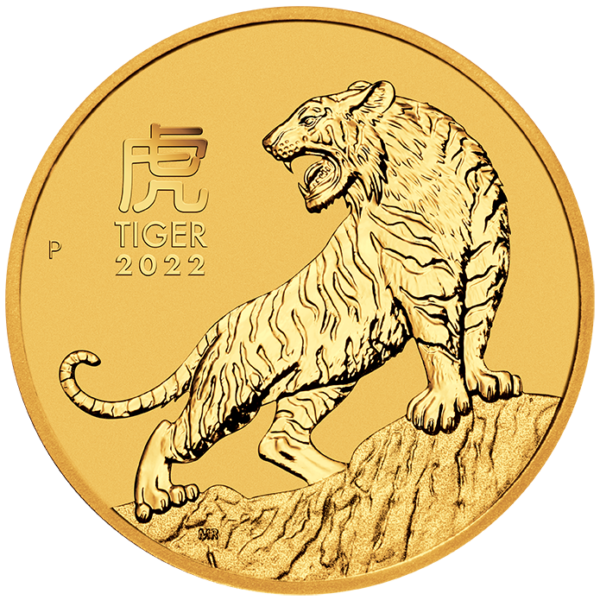 Perth Mint 2022 Lunar Tiger Gold Coin - 1oz