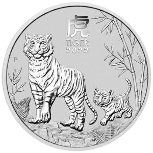 Perth Mint 2022 Lunar Tiger Silver Coin - 1oz