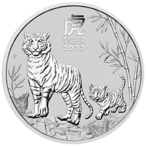 Perth Mint 2022 Lunar Tiger Silver Coin - 1oz Perth Mint 2022 Lunar Tiger Silver Coin - 1oz