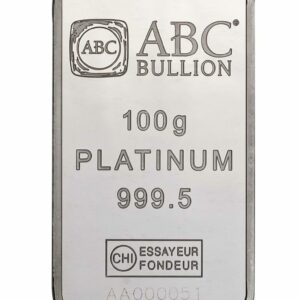 ABC Platinum Minted Bar - 100g