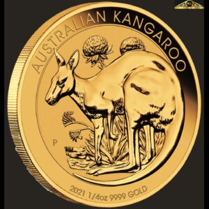 Perth Mint 2021 Kangaroo Gold Coin - 1/4oz