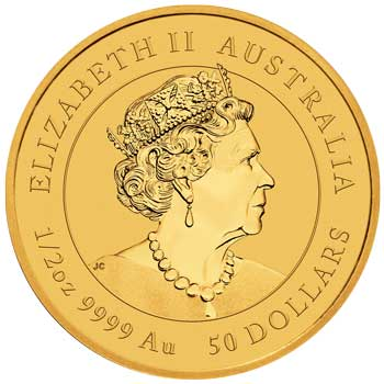 Perth Mint 2022 Lunar Tiger Gold Coin - 1/2 oz