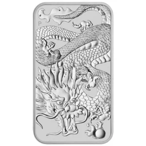 Perth Mint 2022 Dragon Rectangular Silver Coin -1 oz (Non-Capsulated) Perth Mint 2022 Dragon Rectangular Silver Coin -1 oz (Non-Capsulated)