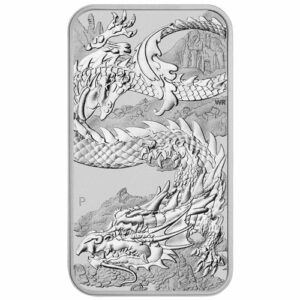Perth Mint 2023 Dragon Rectangular Silver Coin -1 oz