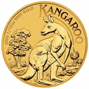 Perth Mint 2023 Kangaroo Gold Coin - 1/10 oz Perth Mint 2023 Kangaroo Gold Coin - 1/10 oz