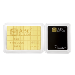 ABC 50 x 1g CombiBar Minted Gold Bar