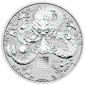 Perth Mint 2024 Lunar Dragon Silver Coin - 1 oz (Limited Stock Available)