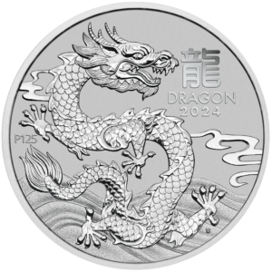 Perth Mint 2024 Lunar Dragon Silver Coin - 1 oz (Limited Stock Available) Perth Mint 2024 Lunar Dragon Silver Coin - 1 oz (Limited Stock Available)