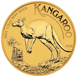 Perth Mint 2024 Kangaroo Gold Coin - 1/2 oz