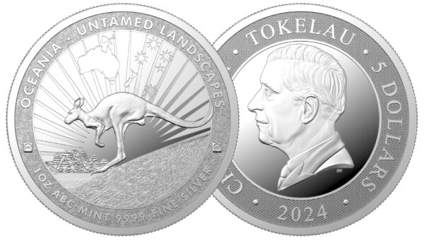 an abc mint kangaroo coin front and back