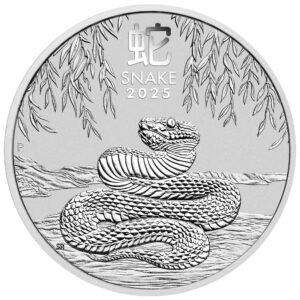 Perth Mint 2025 Lunar Snake Silver Coin - 2 oz