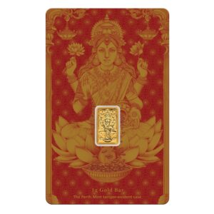 Perth Mint Lakshmi Gold Bar - 1g