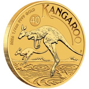 Perth Mint Kangaroo 2026 1/4 oz Gold Bullion Coin