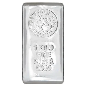1kg - Perth Mint Silver Cast Bar