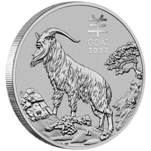1 oz – Perth Mint Lunar Goat Platinum Coin (Year 2027)
