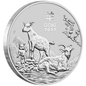 1 oz - Perth Mint Lunar Goat Silver Coin (Year 2027 - Limited Stock Available)