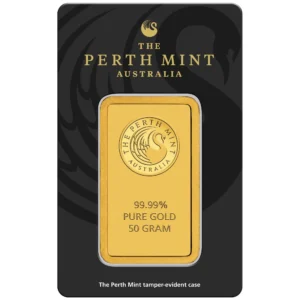 50g - Perth Mint Kangaroo Gold Bar